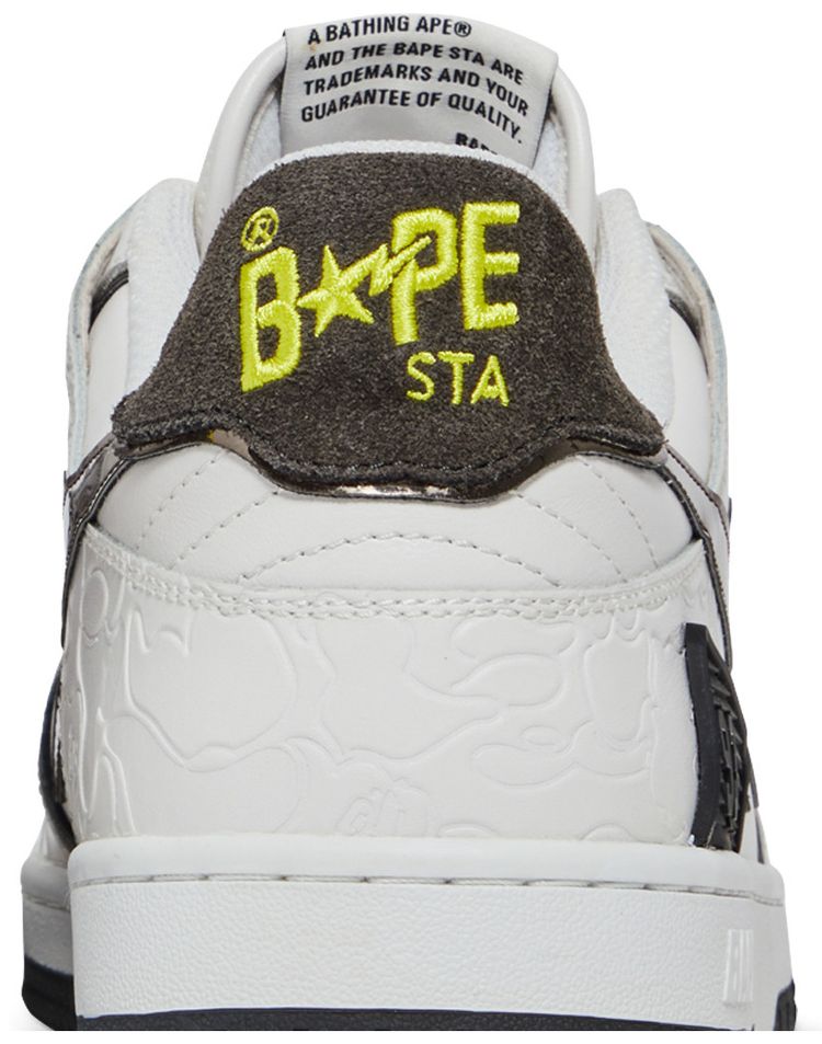 BAPE Sk8 Sta White Metallic Silver
