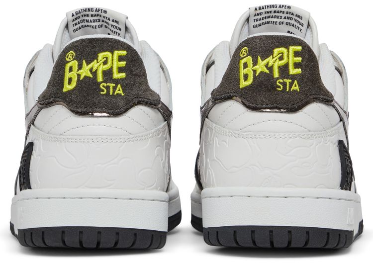 BAPE Sk8 Sta White Metallic Silver