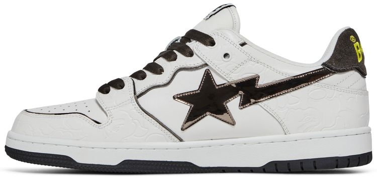 BAPE Sk8 Sta White Metallic Silver
