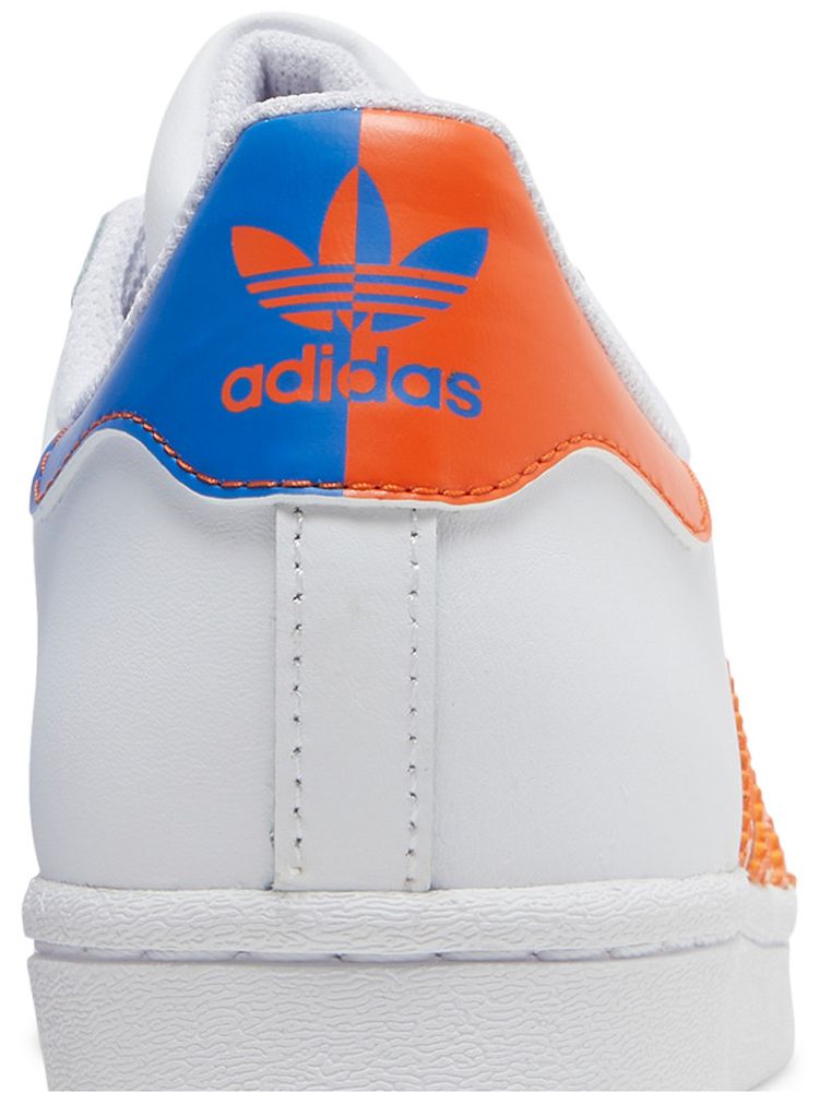 Adidas Superstar J White Orange
