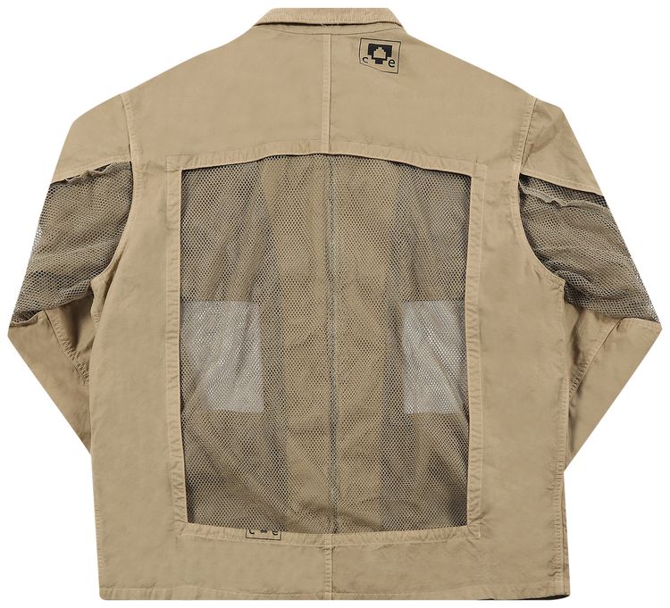 Cav Empt Overdye Mesh Window Jacket Beige