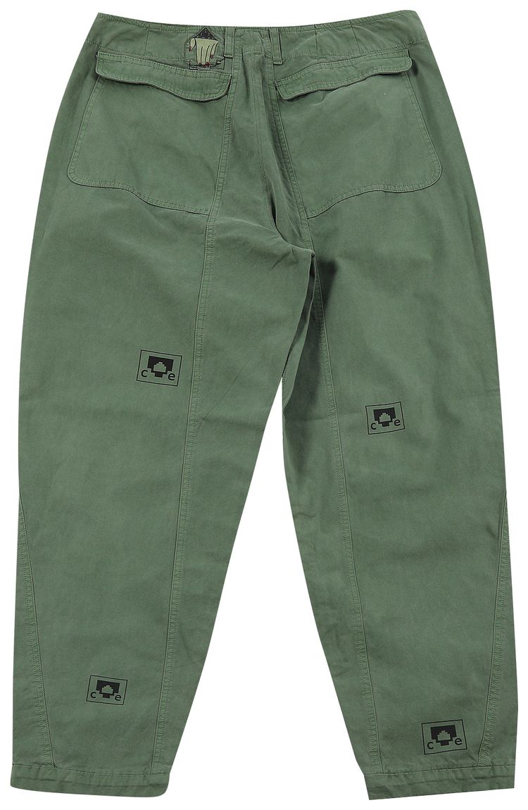 Cav Empt Overdye Interspersed Casual Pants Green