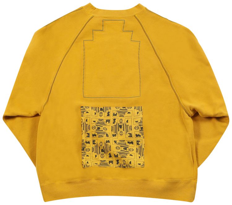 Cav Empt Overdye Raglan Piping Sweater Yellow