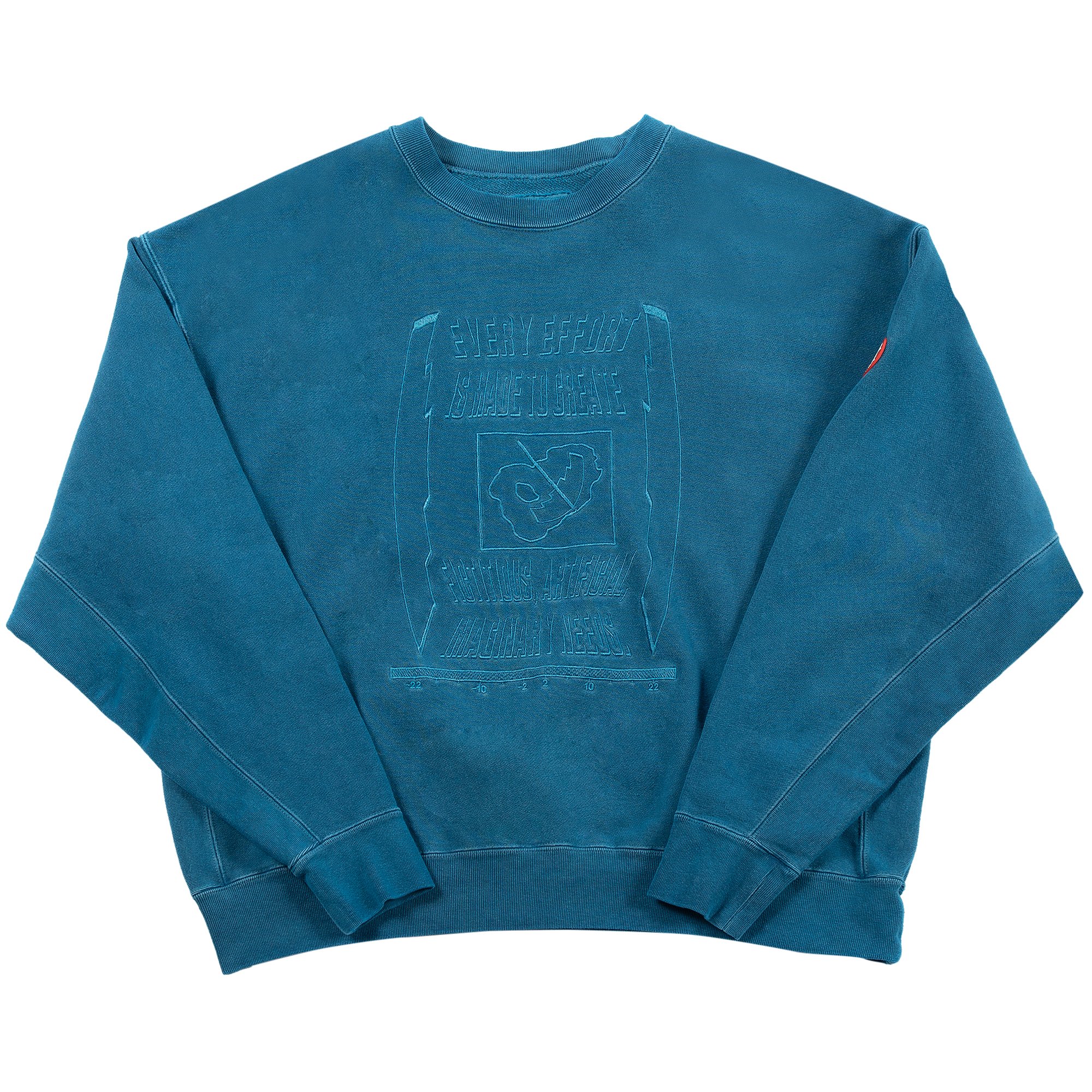 Buy Cav Empt Overdye Imaginary Needs Crewneck 'Blue' - CES21CS08