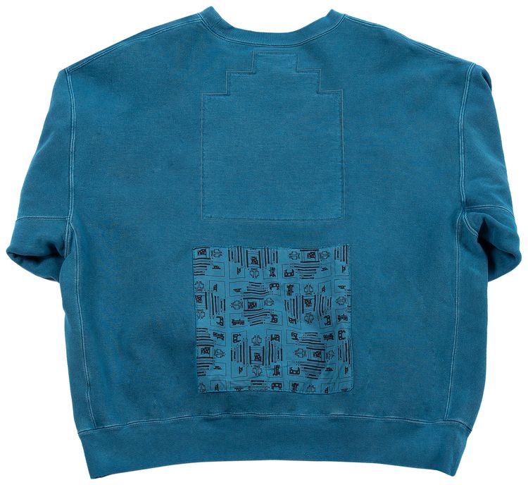 Cav Empt Overdye Imaginary Needs Crewneck Blue