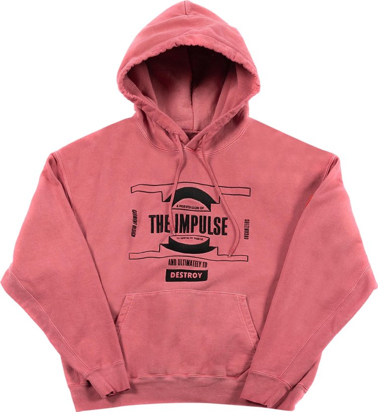 Buy Cav Empt Overdye Impulse Heavy Hoodie 'Pink' - CES21CS12 PINK | GOAT
