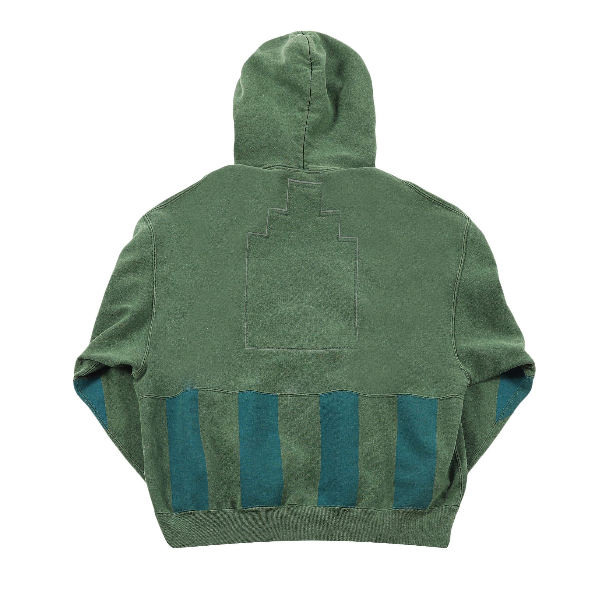 Buy Cav Empt Overdye Stripe Print Heavy Hoodie 'Green