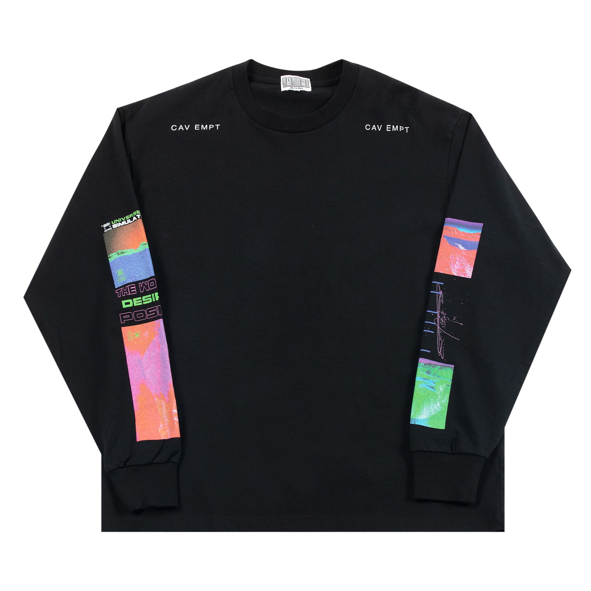 Buy Cav Empt Contact Long Sleeve Tee Black CES21LT01 BLAC GOAT