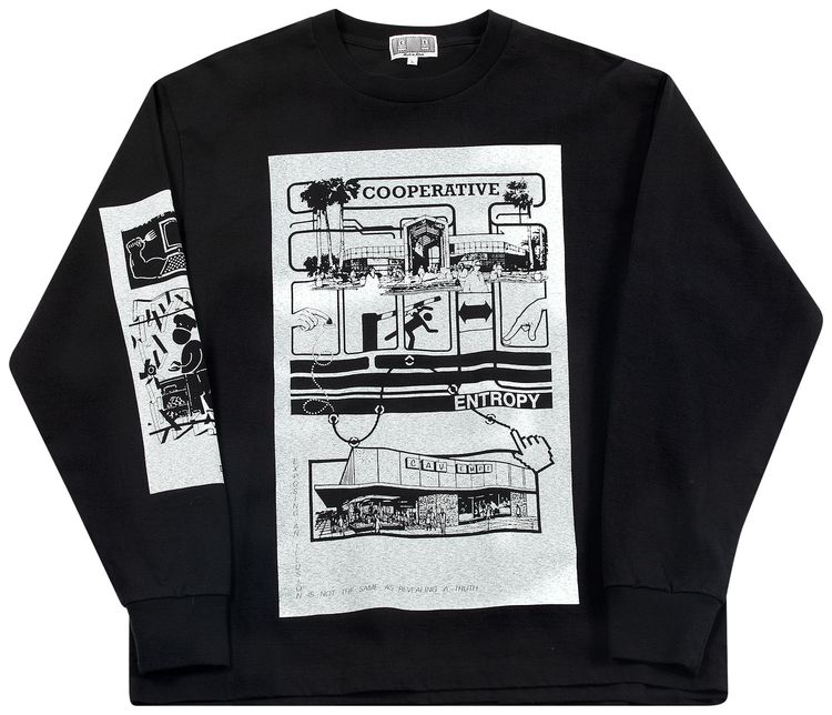 Cav Empt MD Cooperative Entropy Long Sleeve Tee Black