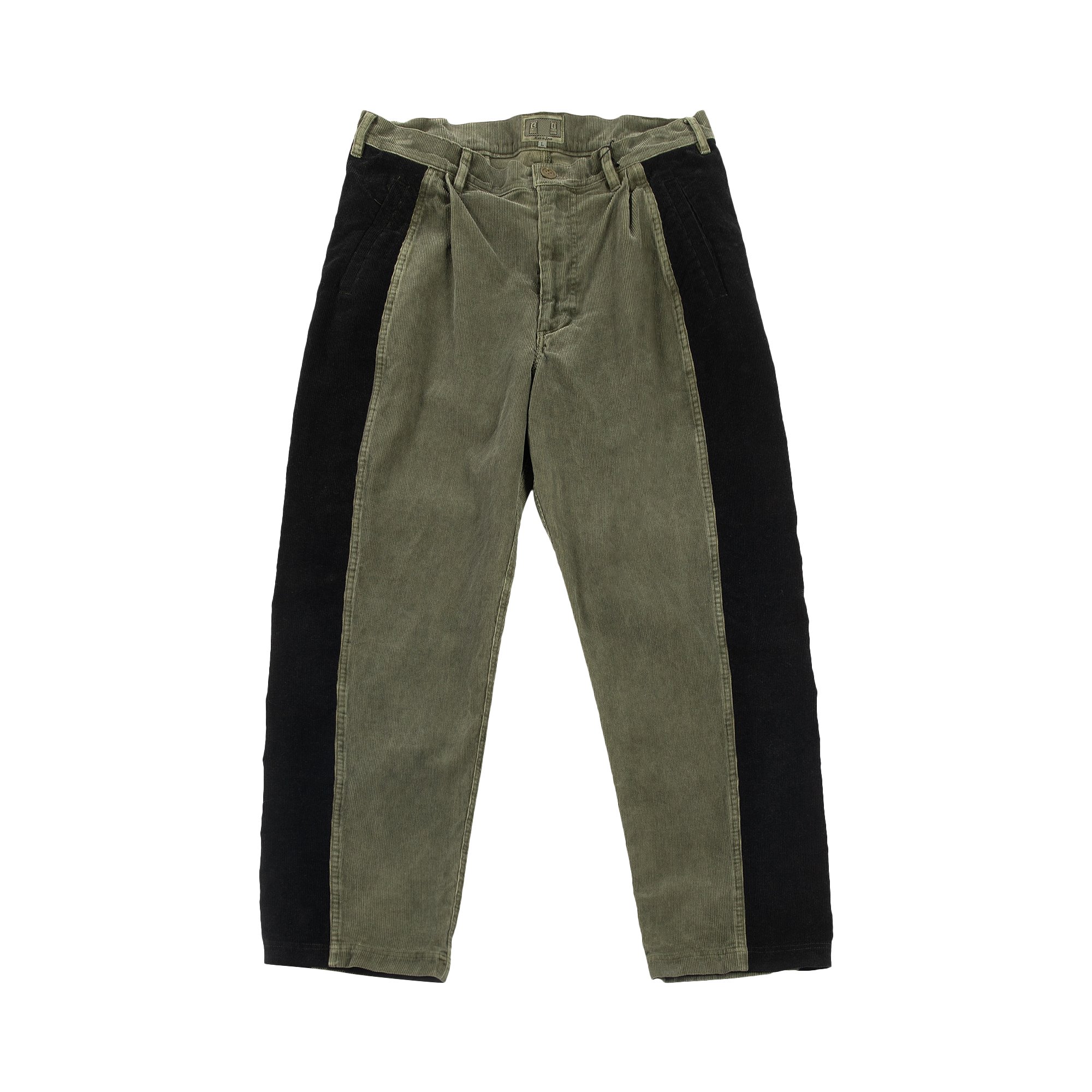 VBXOAE Mens Corduroy Pants Fall Winter Classic-Fit Casual Chino Pants Army  Green L 