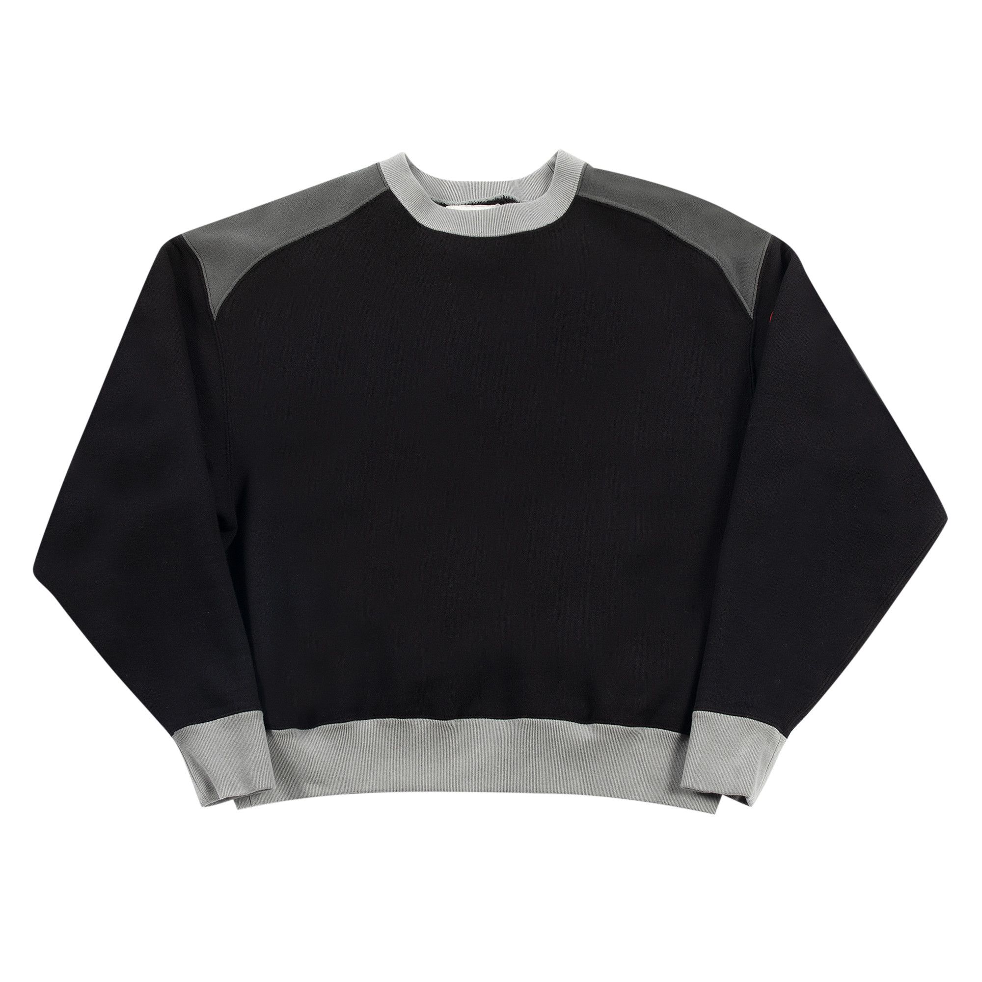 Buy Cav Empt Panel Shoulder Heavy Crewneck Black CES20CS14 BLAC GOAT