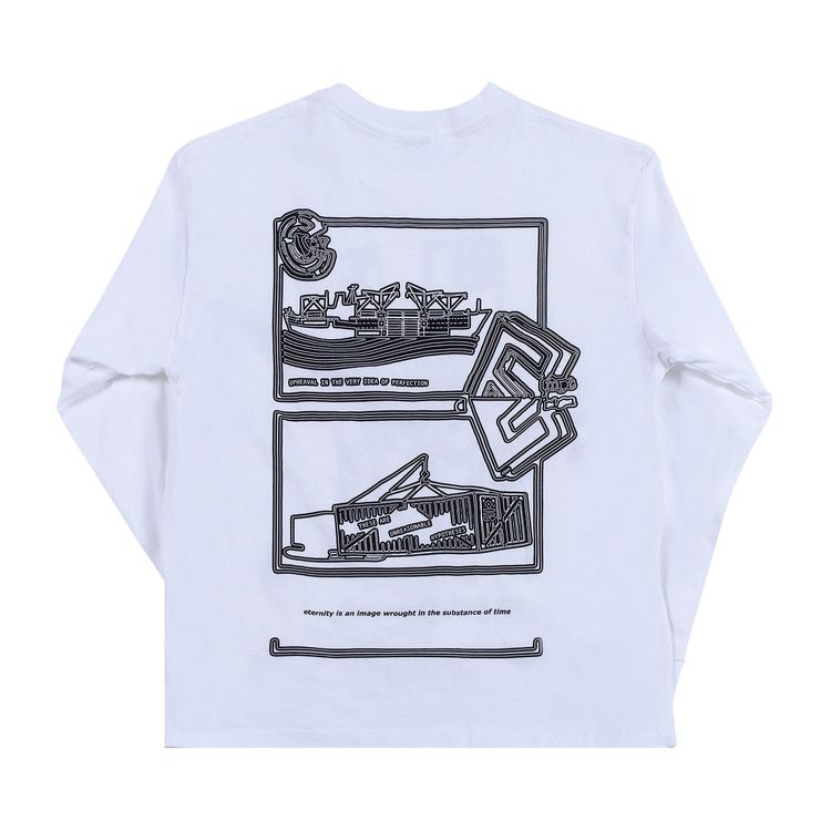 Cav Empt MD Fragments Long Sleeve Tee White