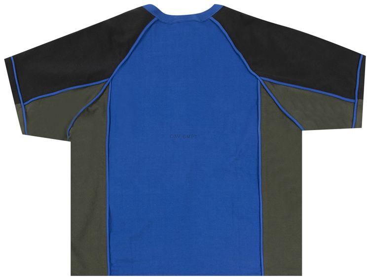 Cav Empt Paneled Heavy Big Tee Blue