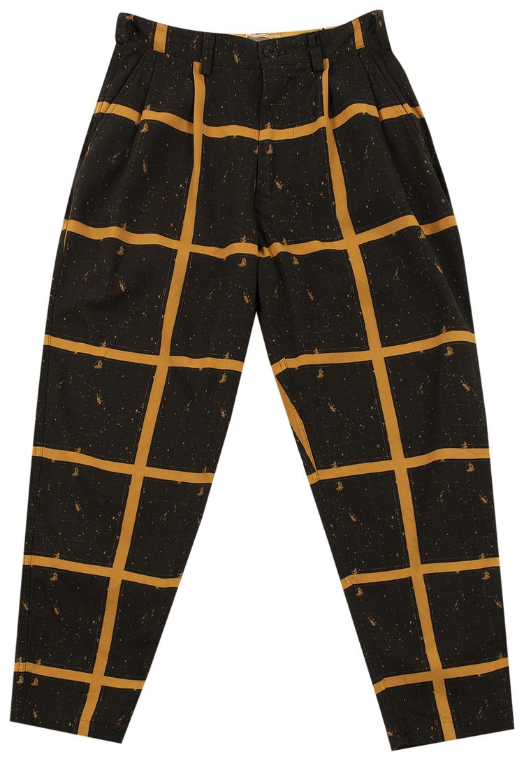 Cav Empt Overdye Grid Wide Chinos Black