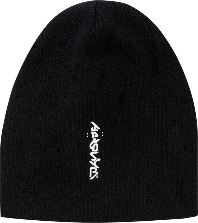 Acronym Reversible Worsted Cashmere Wool Hat 'Black'
