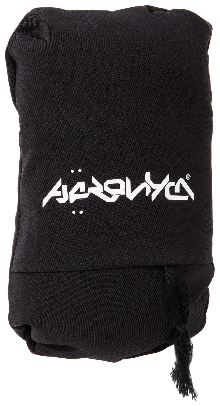 Acronym Packable Worsted Cashmere Wool Shemagh Black