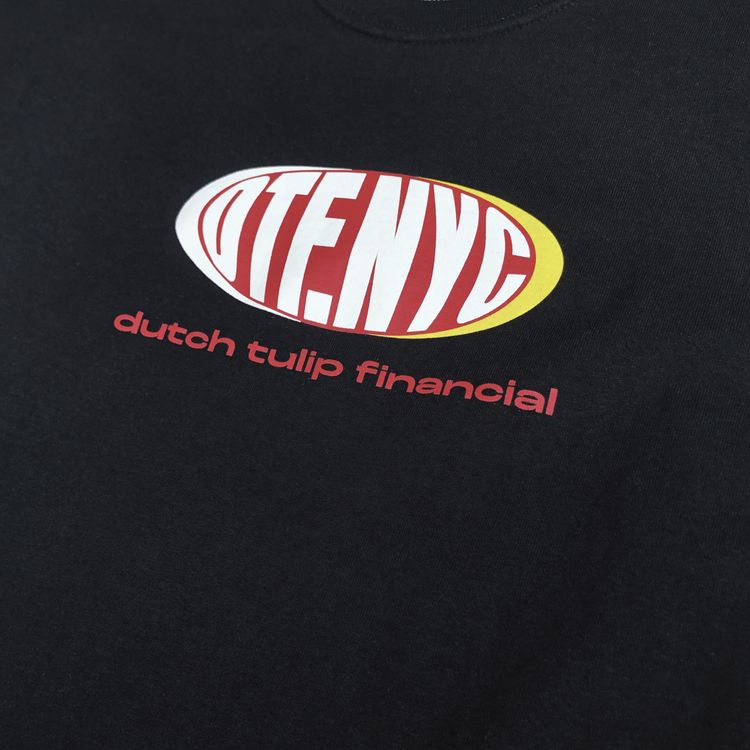 Dutch Tulip Financial Oval Logo Tee Black