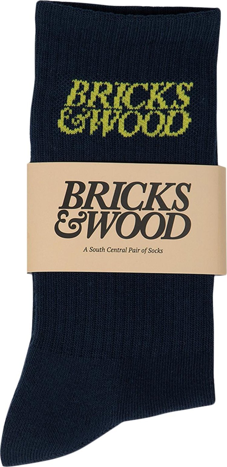 Bricks & Wood Logo Socks 'Navy'
