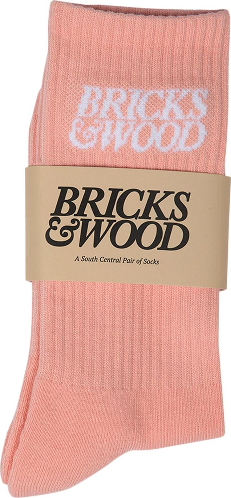 Bricks & Wood Logo Socks 'Pink'