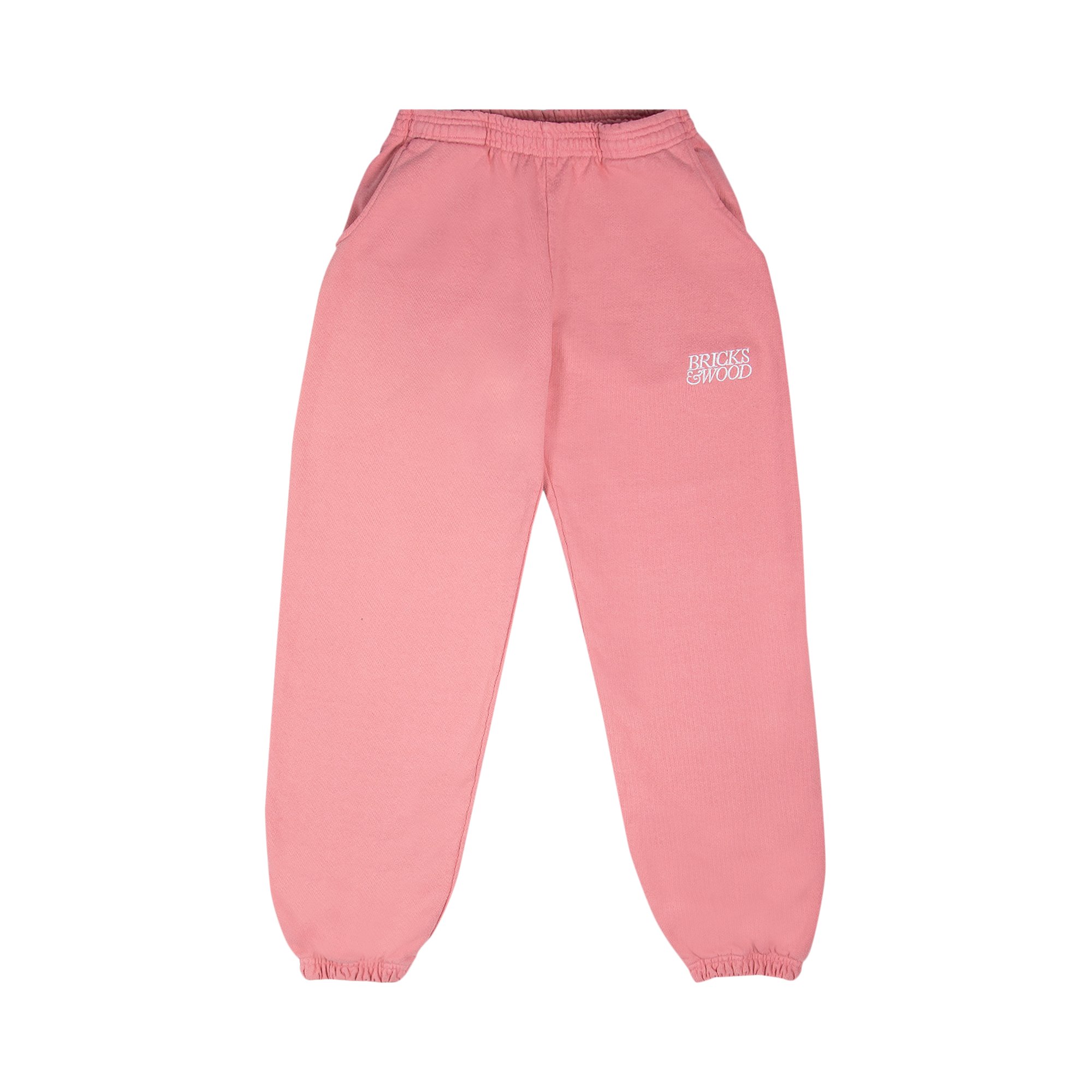 Buy Bricks & Wood Logo Sweatpants 'Pink' - LOGOSWEATPANTS PINK | GOAT