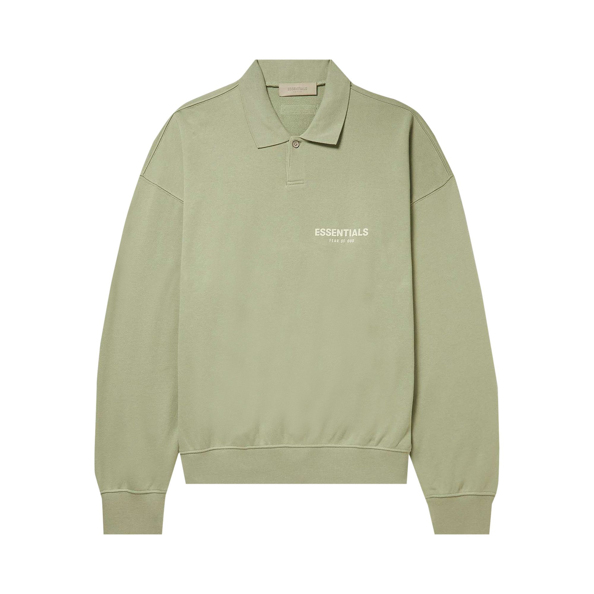 Fear of God Essentials FW20 Long Sleeve Polo Shirt 'Black