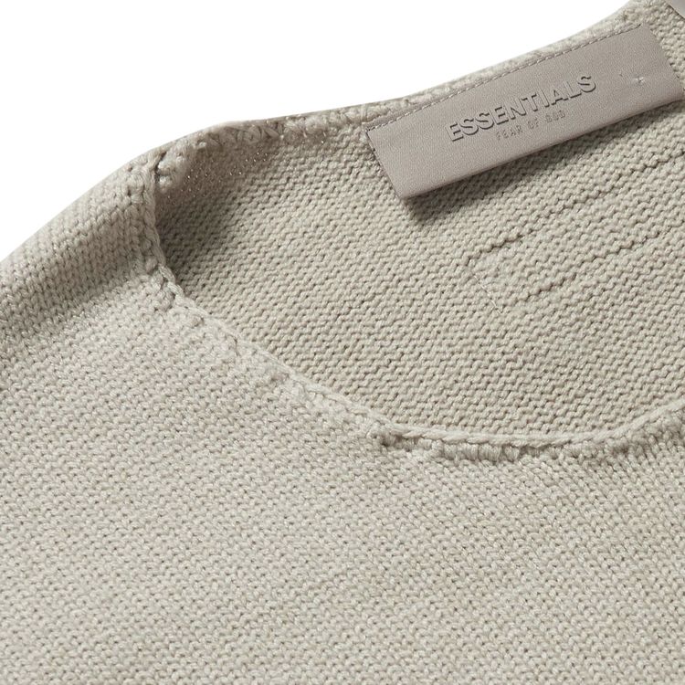 Fear of God Essentials Raw Edge Sweater Wheat