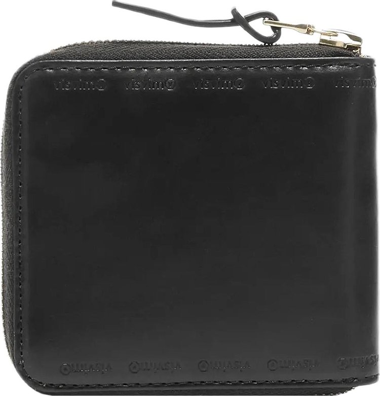 Visvim Leather Bi Fold Wallet Black