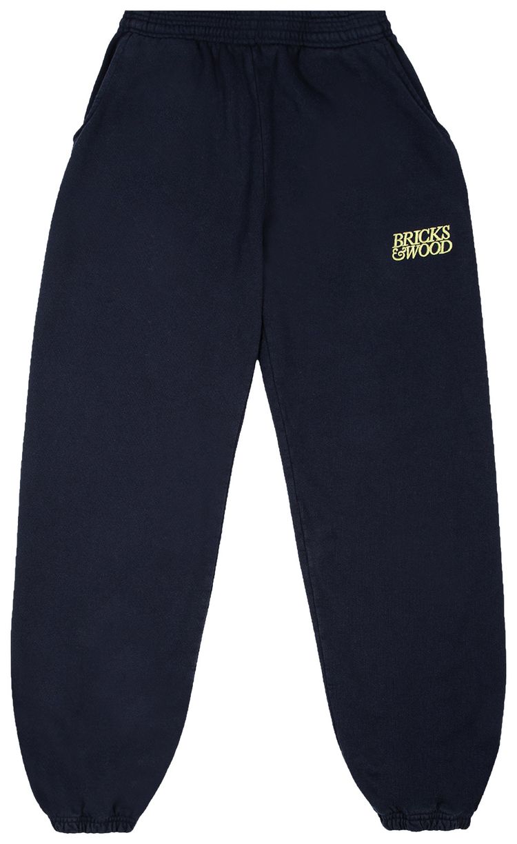 Bricks & Wood Logo Sweatpants 'Navy'