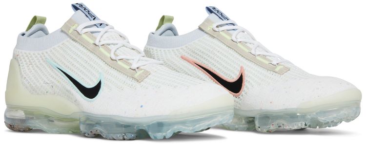 Nike Air VaporMax 2021 Flyknit Mismatched Swoosh White