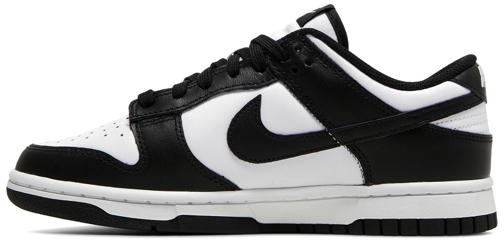 dunk low black white goat