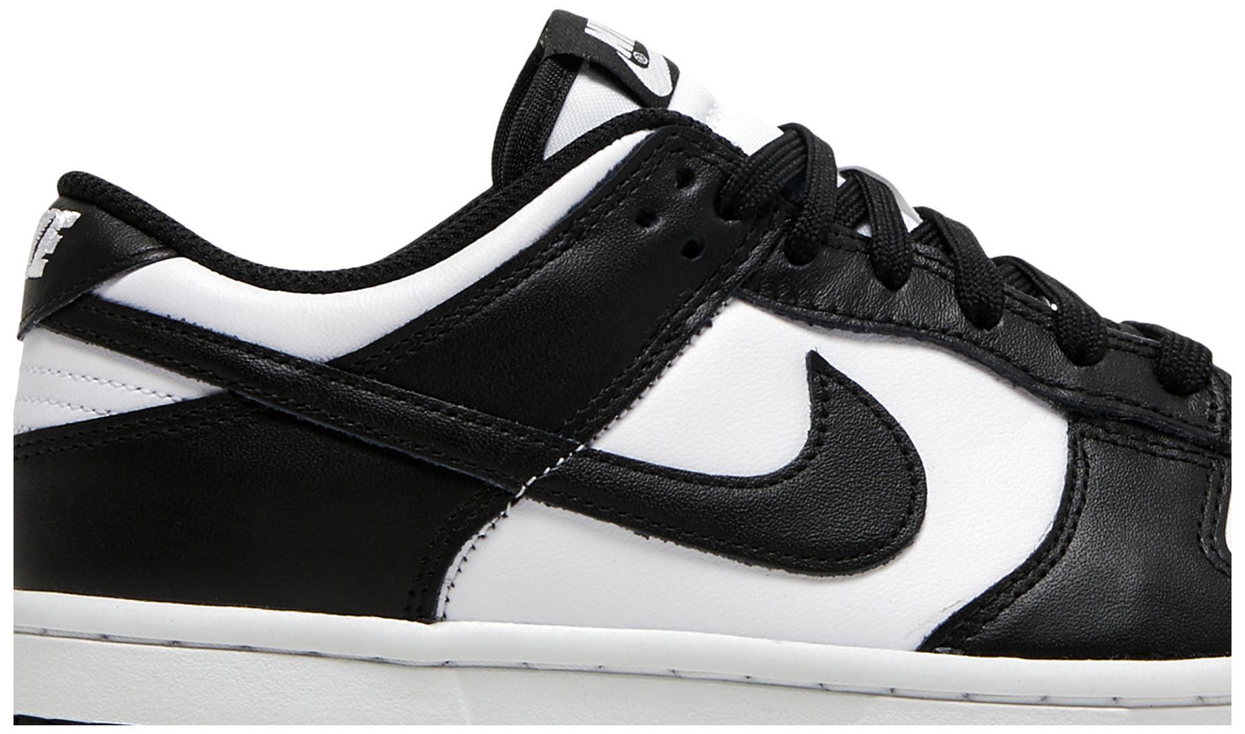 dunk white black low