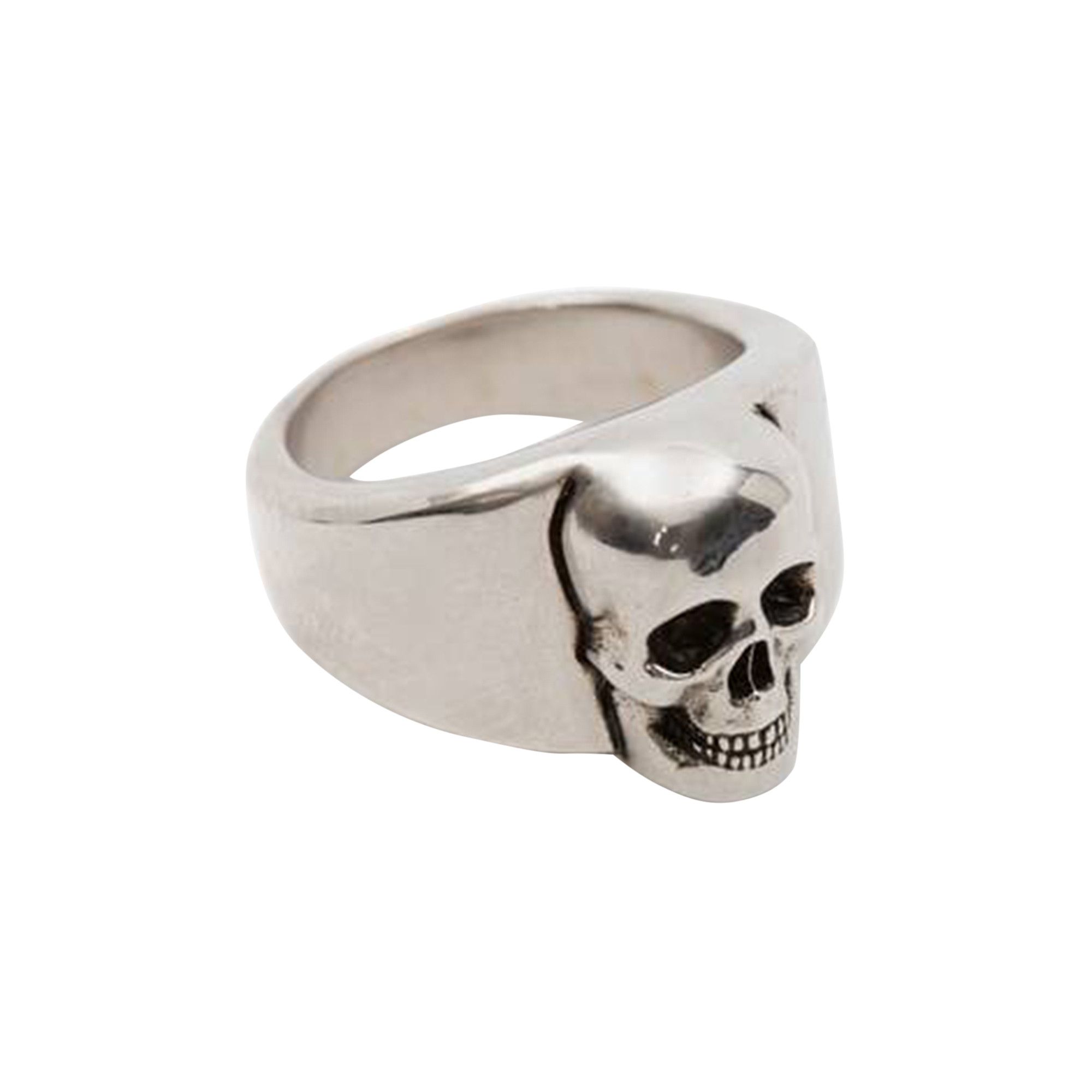 Buy Alexander McQueen Skull Ring 'Silver' - 705833J160Y0446 | GOAT
