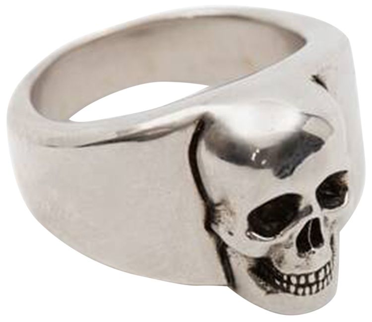 Alexander McQueen Skull Ring Silver