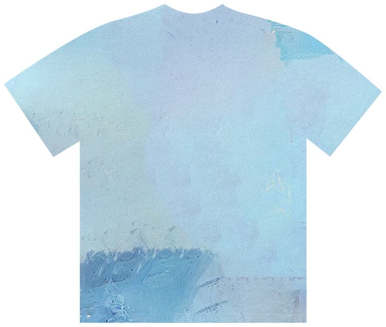 Cactus Jack by Travis Scott Portrait Of Travis Tie Dye T Shirt Blue