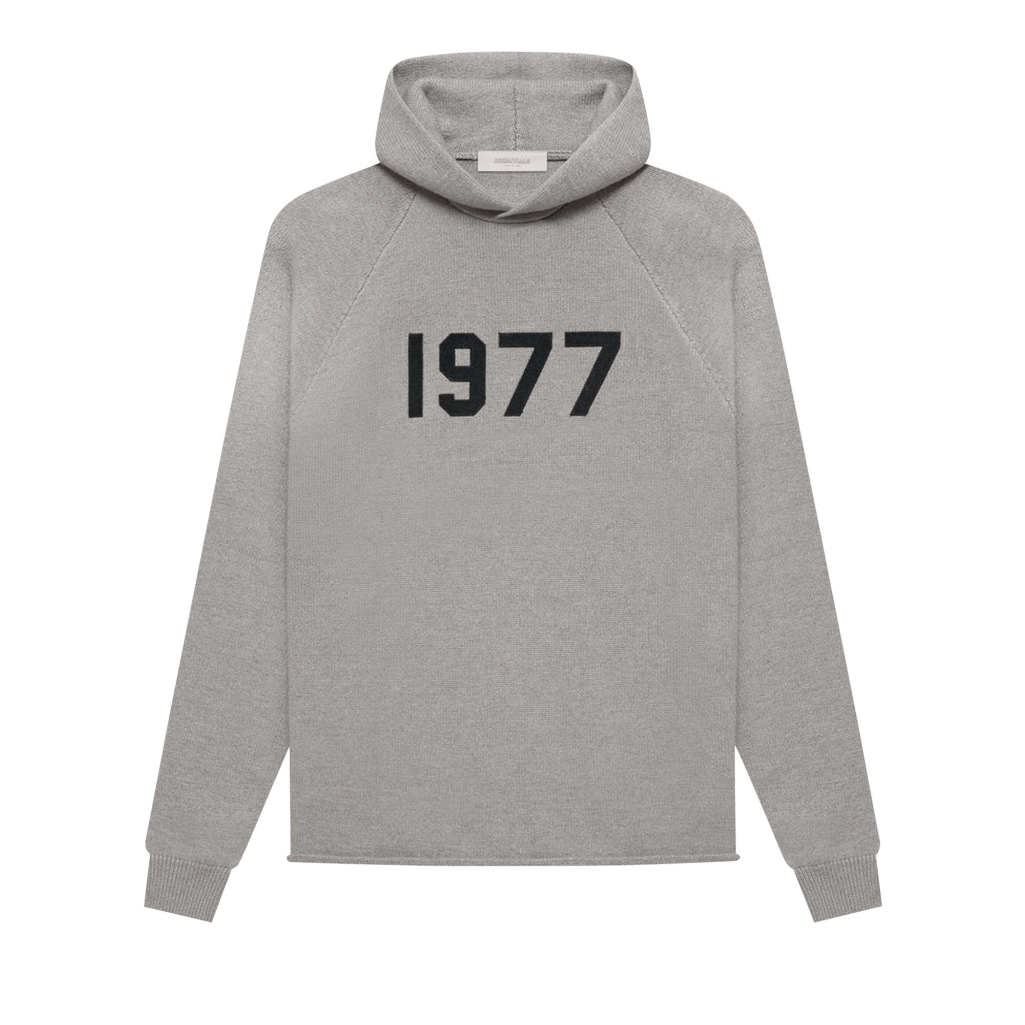 Buy Fear of God Essentials Knit Hoodie 'Dark Oatmeal