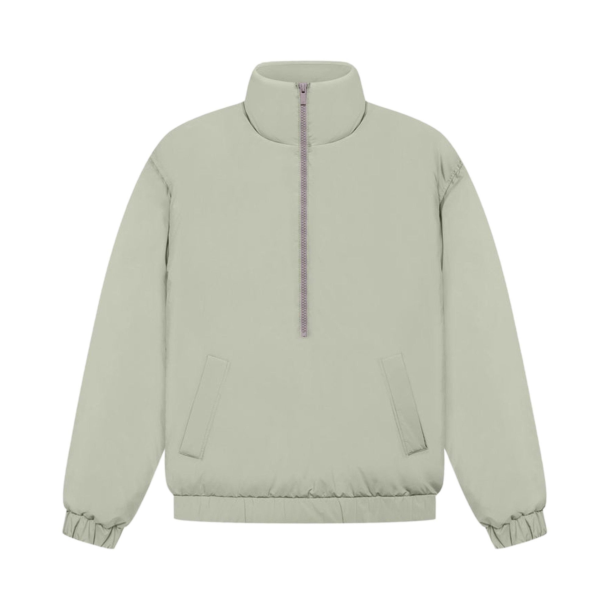Buy Fear of God Essentials Half Zip Puffer Seafoam