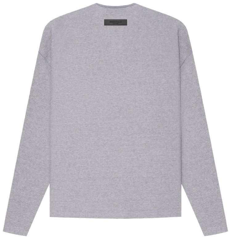 Fear of God Essentials Long Sleeve Henley Thermal Dark Oatmeal