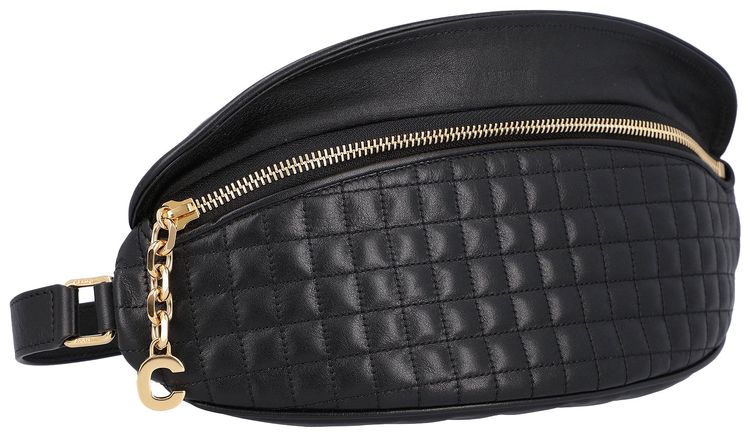 CELINE C Charm Belt Bag Black
