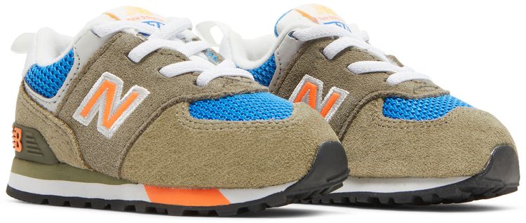 New Balance 574 Bungee Toddler True Camo Vibrant Orange