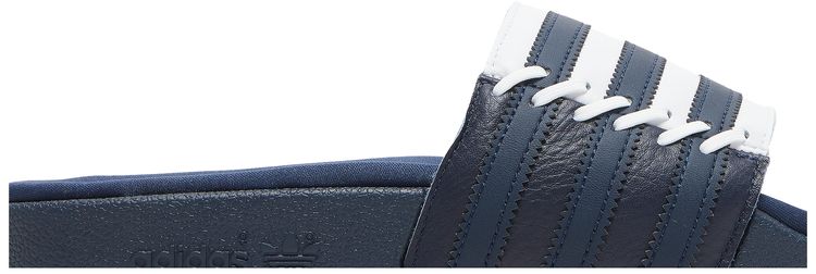 Adidas Wmns Adilette Slide Stitched   Collegiate Navy