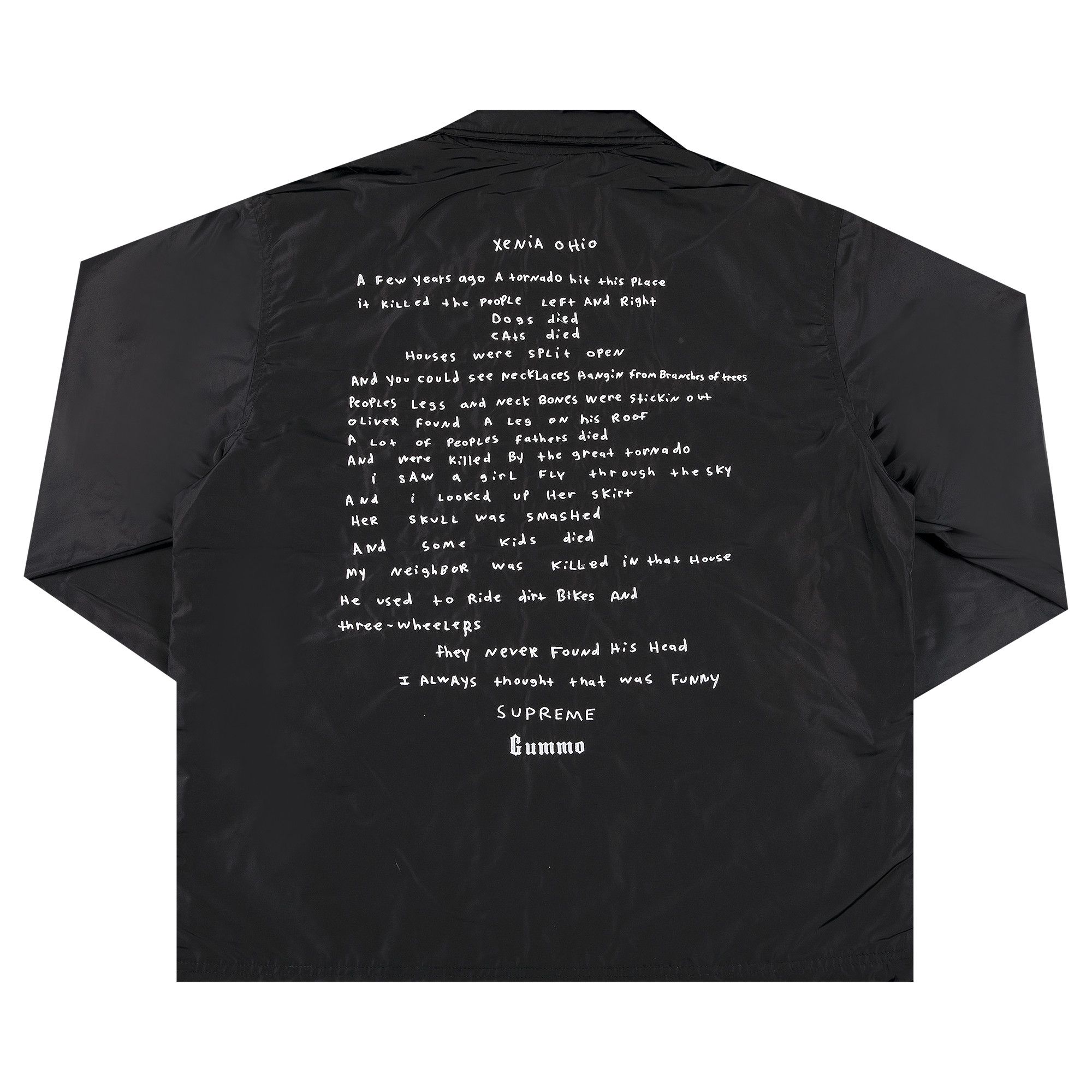 T*y様 Supreme Gummo Coaches Jacket Black Buy Supreme Gummo Coaches Jacket 'Black' - SS22J60 BLACK | GOAT