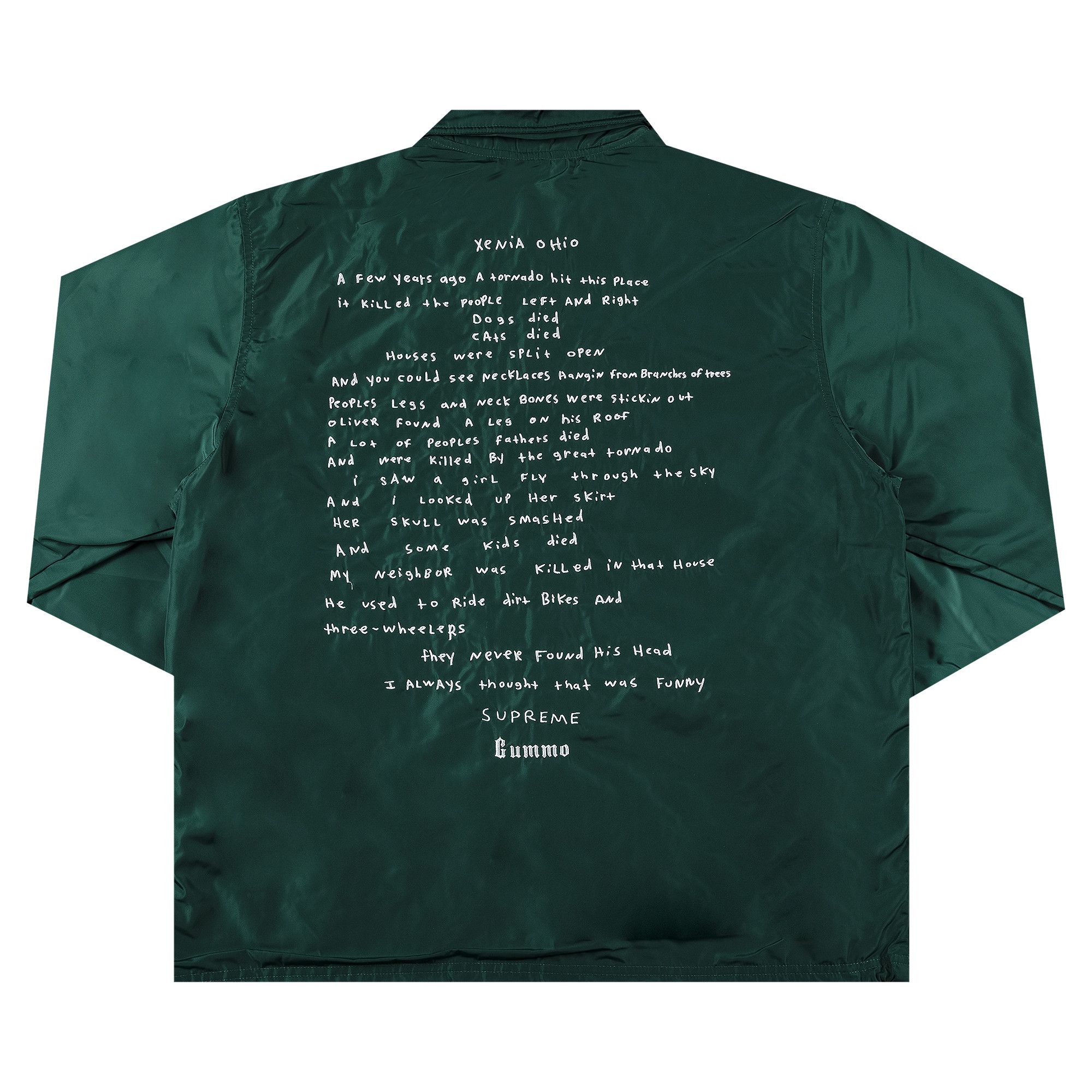 Buy Supreme Gummo Coaches Jacket 'Dark Green' - SS22J60 DARK GREEN | GOAT