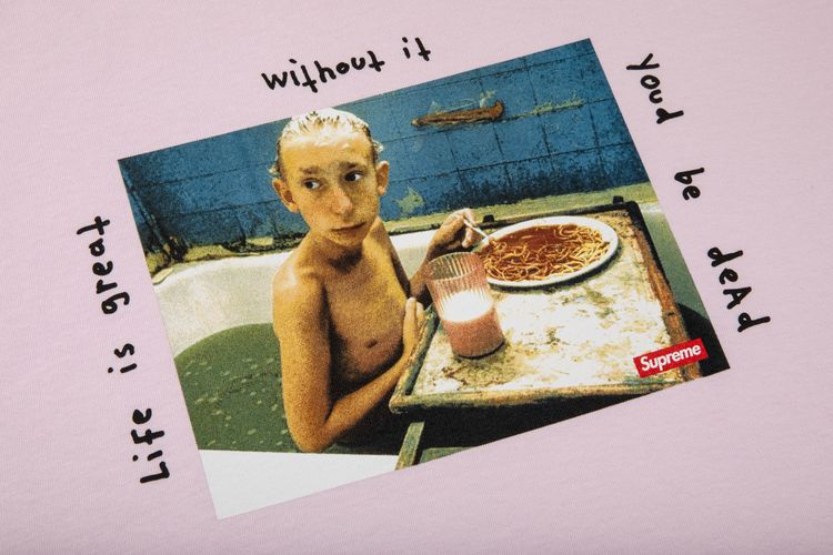 Supreme Gummo Bathtub Tee Light Pink