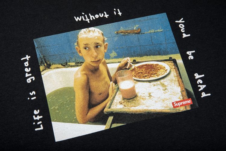 Supreme Gummo Bathtub Tee Black