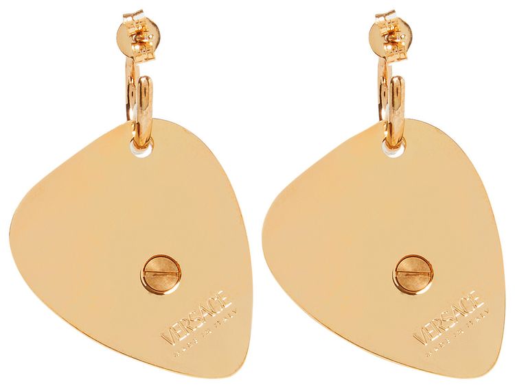 Versace Pendant Earrings Gold