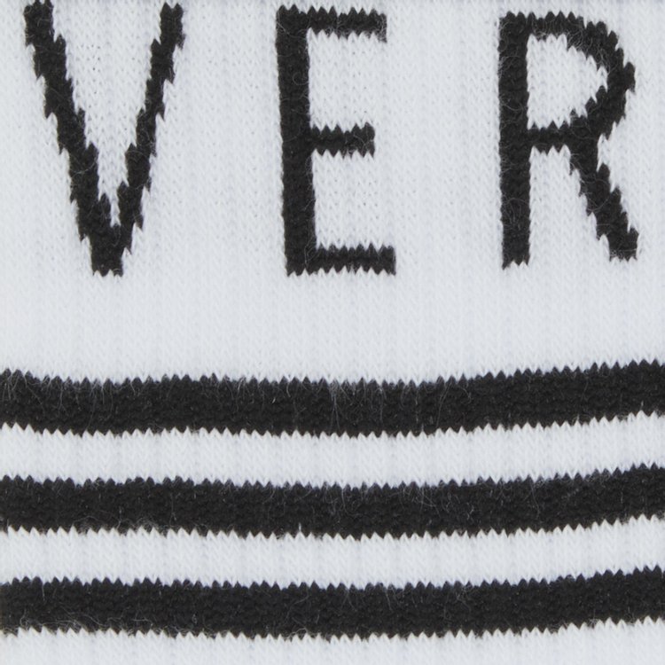 Versace Logo Socks White