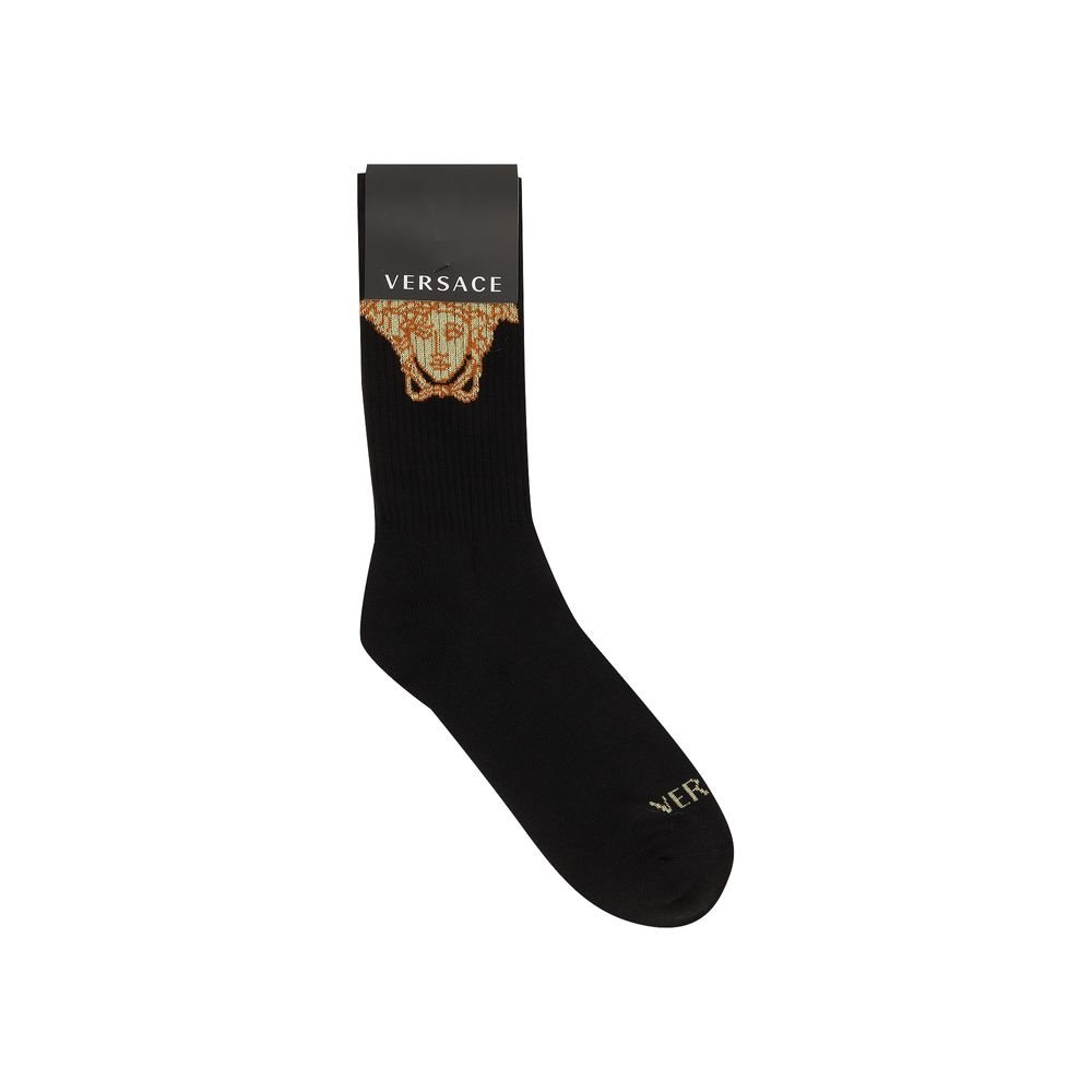 Buy Versace Medusa Socks 'Black' 1005507 1A03320 2B150 GOAT