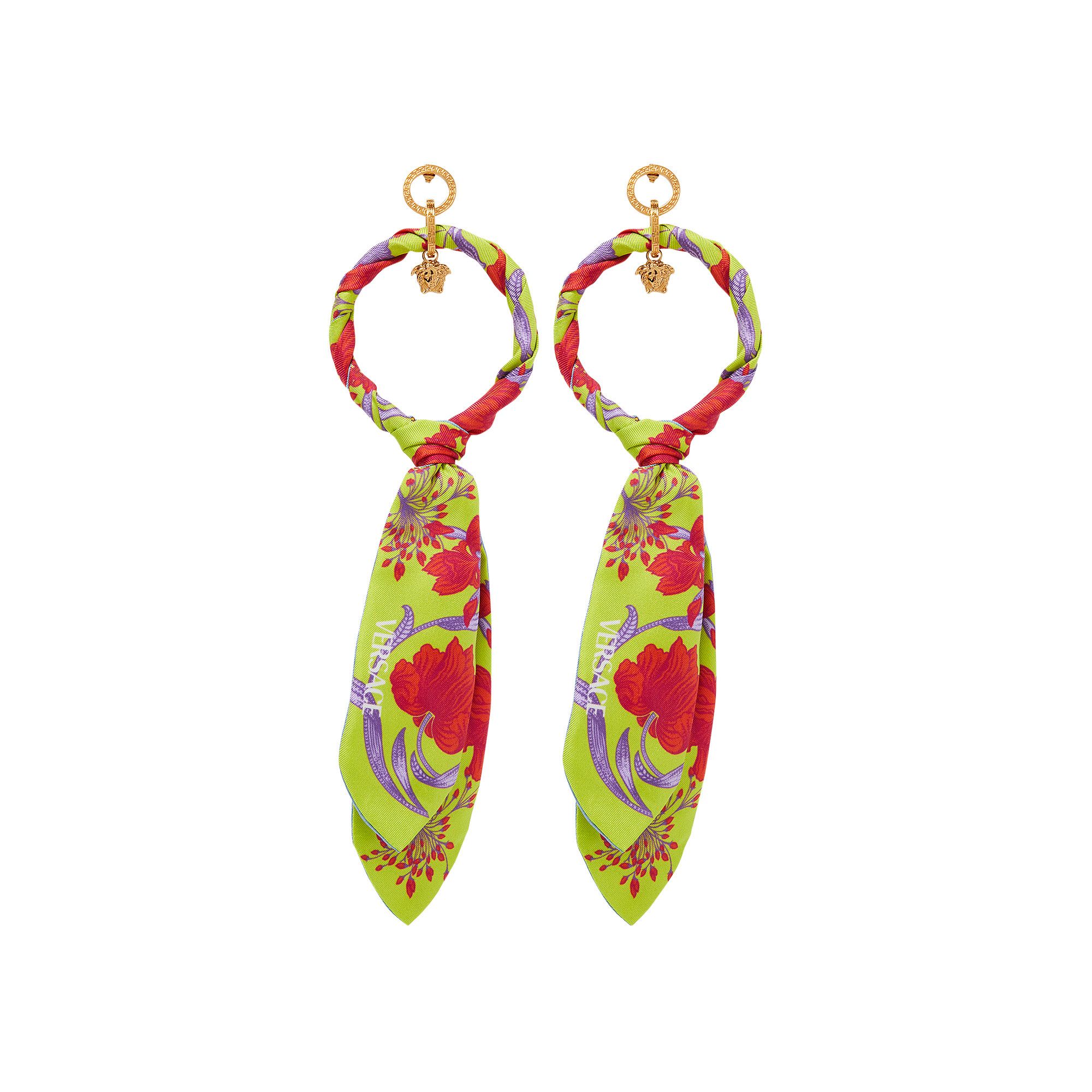 Versace shop scarf earrings