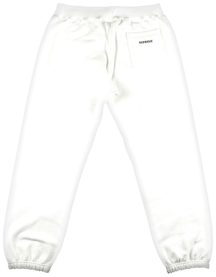 Supreme x Swarovski S Logo Sweatpant White