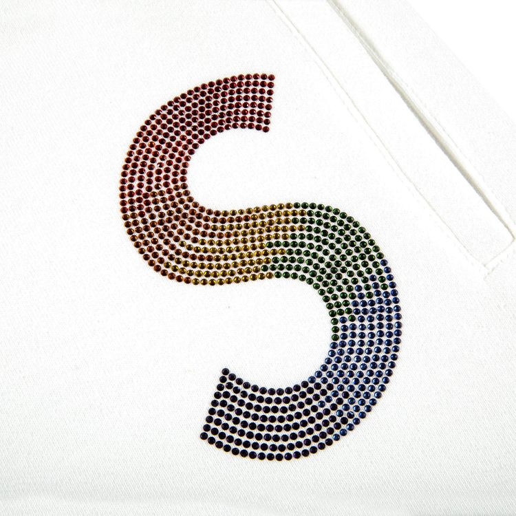 Supreme x Swarovski S Logo Sweatpant White